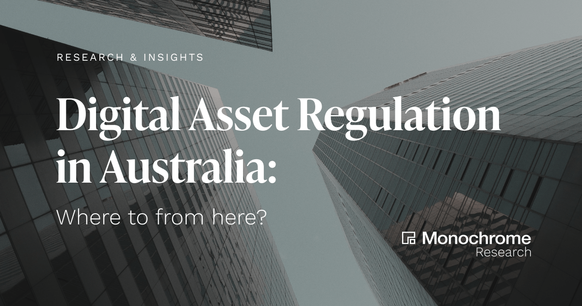 Digital Asset Regulation in Australia: Where to from here?